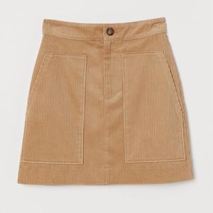 (NWT) H&M Corduroy Skirt - Size 2